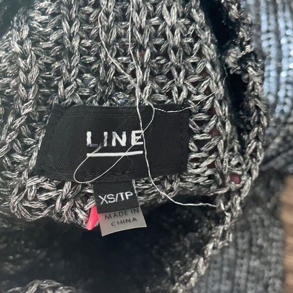 Line Genevieve funnel neck sweater grey Nordstrom soft - Picture 9 of 9